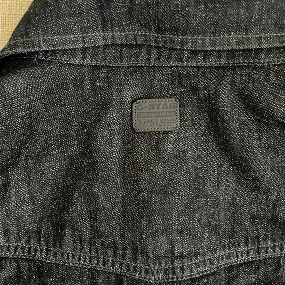 G-Star Dark Denim Slim Fit Very Rare Shirt Medium Like New - Picture 6 of 8